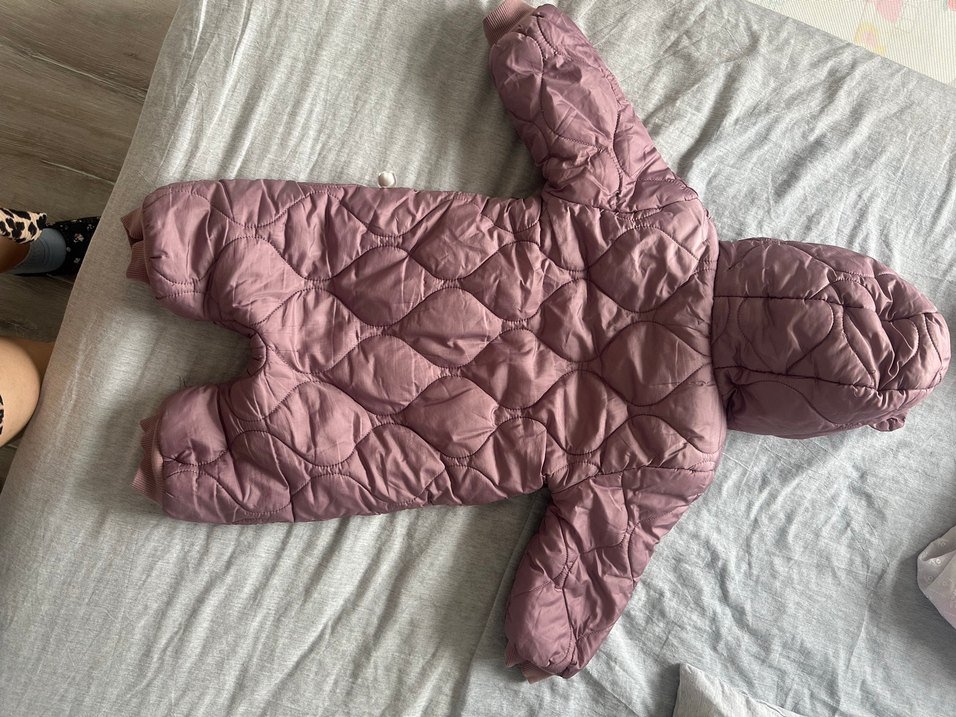 Kahverengi Kapüşonlu Bebek Kış Tulumu - Görsel 5