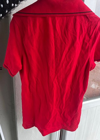 V Yaka Kırmızı Gömlek - Görsel 7