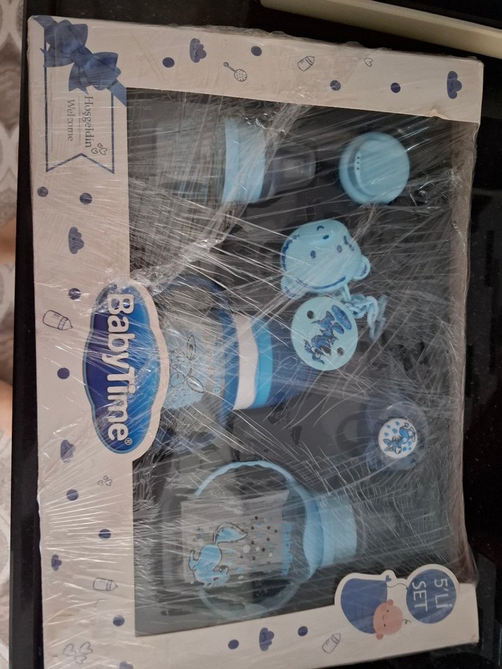 BabyTime Mavi Bebek Biberon Seti 5'li - Görsel 2