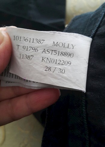 Siyah Kadın Denim Pantolon - Görsel 5