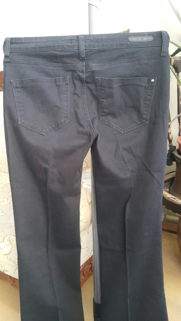 Siyah Kadın Denim Pantolon - Görsel 2