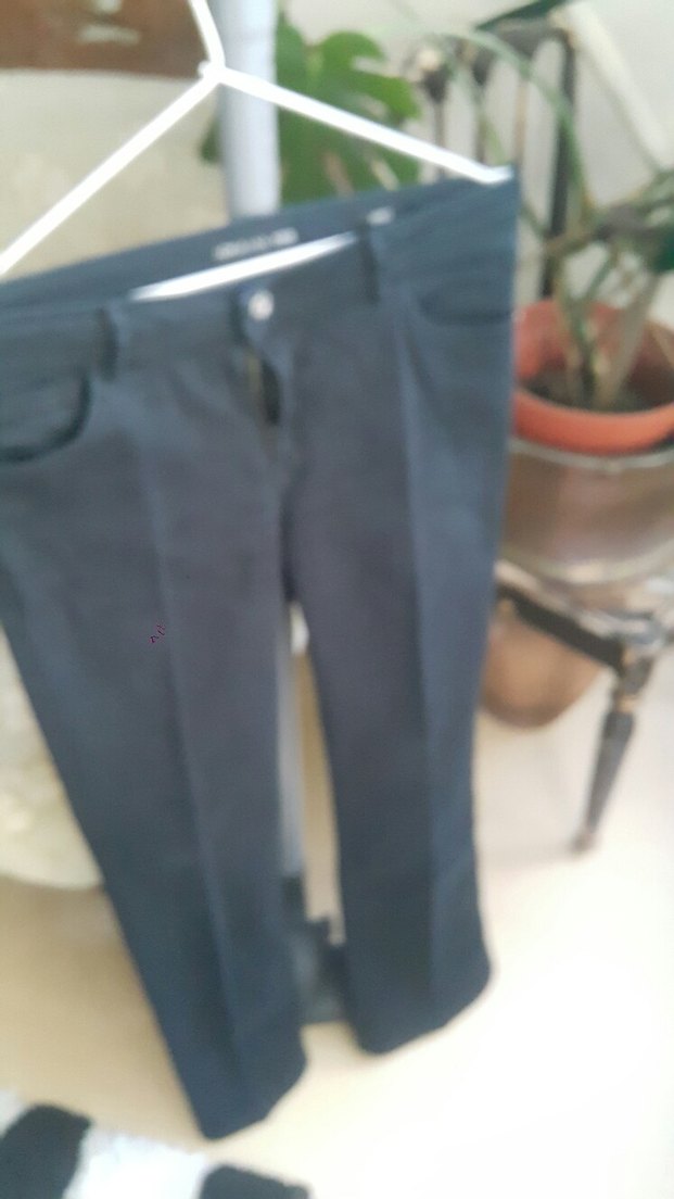 Siyah Regular Fit Kadın Kot Pantolon - Görsel 2