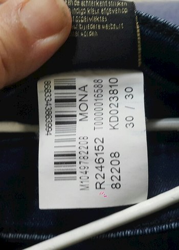 Kadın Mavi Denim Pantolon - Görsel 7