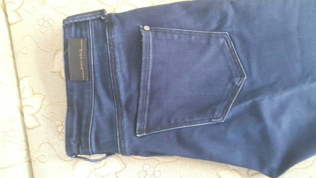 Kadın Mavi Denim Pantolon - Görsel 3