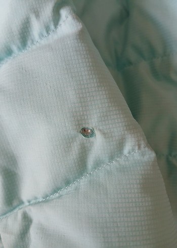 Erkek veya kız Çocuk Turkuaz Kapüşonlu Fermuarlı kuş tüyü mont. - Görsel 8