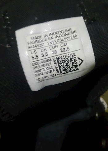 Kadın Çok Renkli Yılan Desenli Converse Spor Ayakkabı - Görsel 4