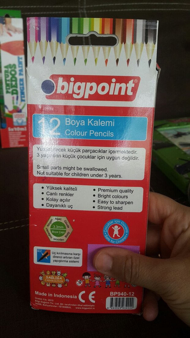 Bigpoint 12 Renkli Boya Kalemi - Görsel 2