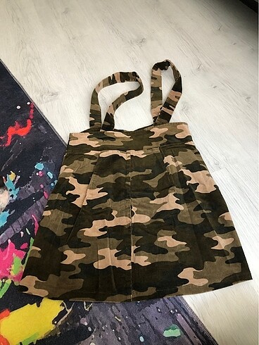 26 Beden haki Renk Mini elbise