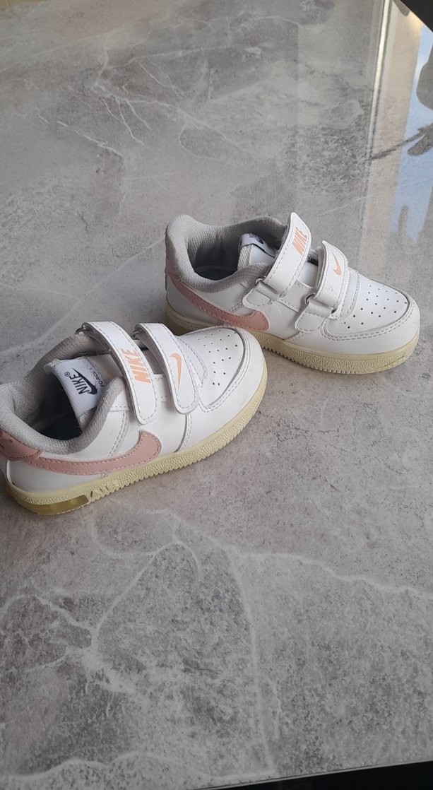 Kız Çocuk Beyaz Nike Sneakers Velcro - Görsel 3