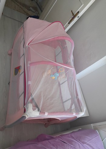 Renkli Pembe Oyun Parkı Yatağı - Görsel 4