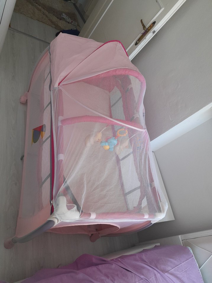 Renkli Pembe Oyun Parkı Yatağı - Görsel 4