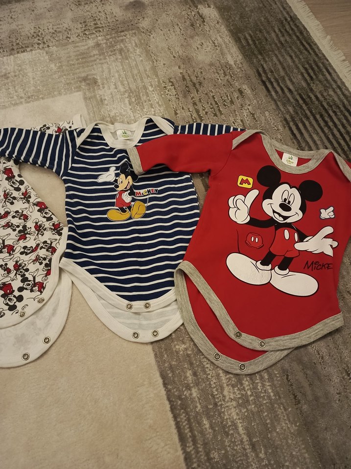 0-3 AY ORİGİNAL DİSNEY ÇIT ÇITLI BODYLER - Görsel 5