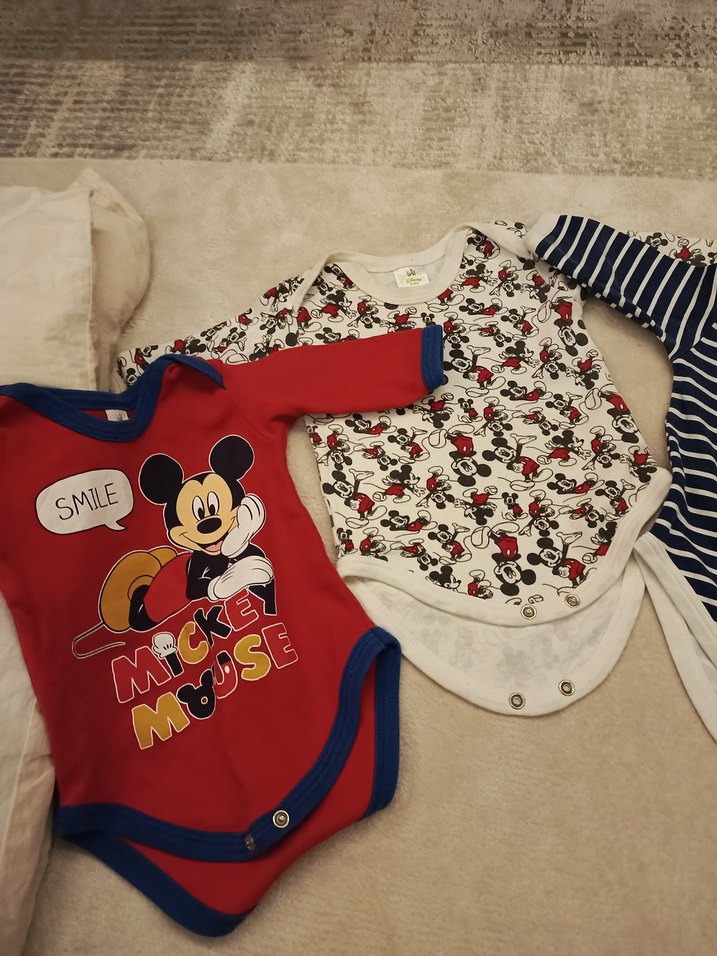 0-3 AY ORİGİNAL DİSNEY ÇIT ÇITLI BODYLER - Görsel 4