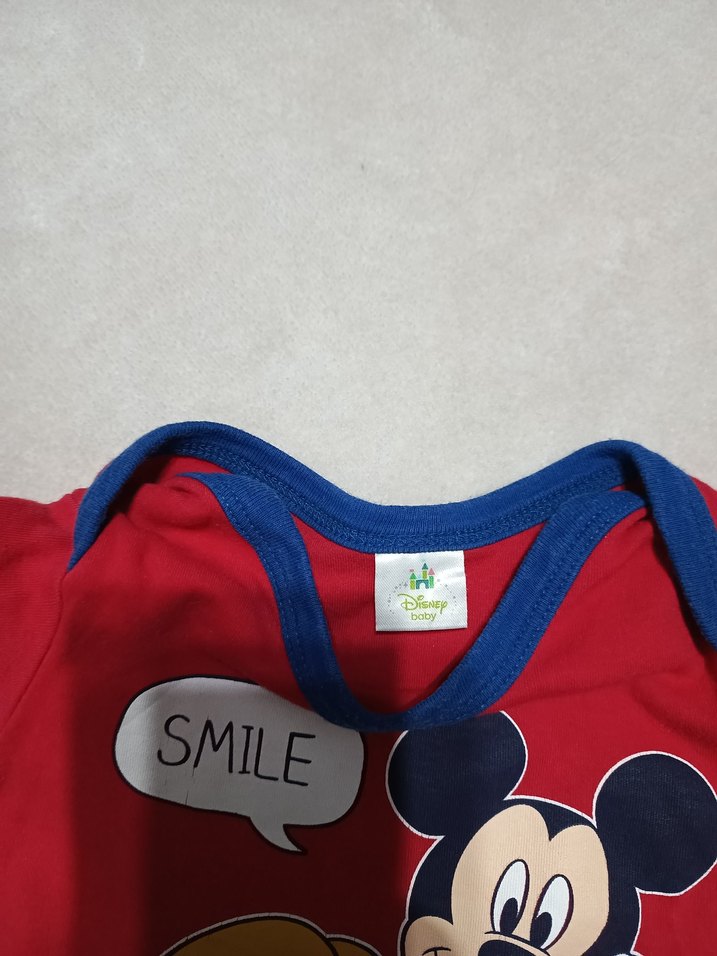 0-3 AY ORİGİNAL DİSNEY ÇIT ÇITLI BODY - Görsel 3
