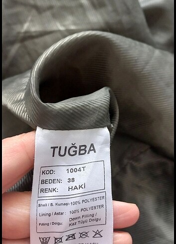 m Beden 38 BEDEN TUĞBA KAZ TÜYÜ KABAN