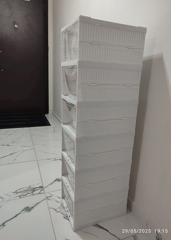  Beden Renk Beyaz 6 Katlı Dolap Düzenleyici