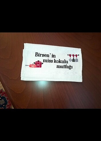 Diğer İsimli Mutfak Havlusu (Etamin İşleme)