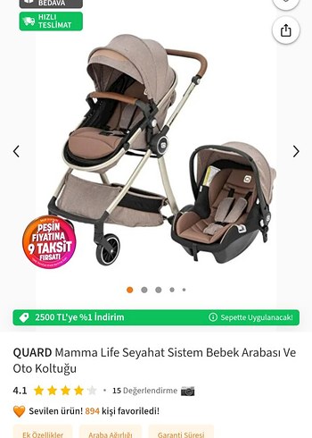 Diğer Kahverengi ve Gri Bebek Arabası Seti