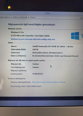 Toshiba Dizüstü Bilgisayar - Görsel 5