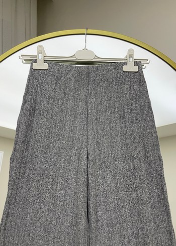 Kadın Gri  Yün Pantolon - Görsel 3