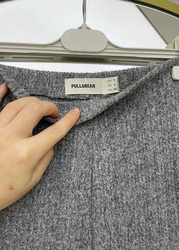 Kadın Gri  Yün Pantolon - Görsel 2