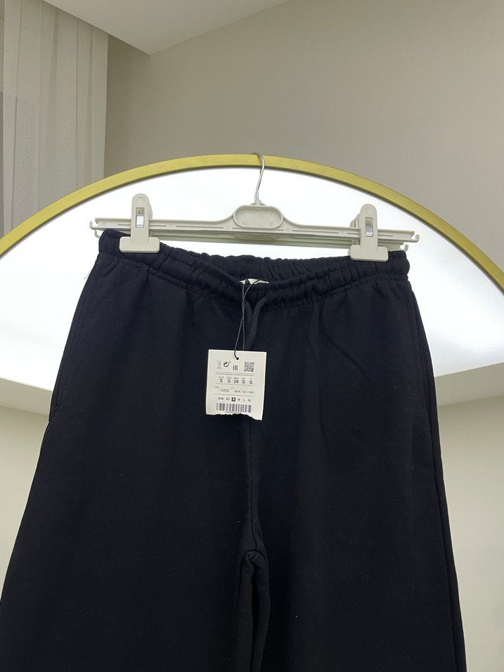 Kadın Siyah Rahat Kesim Eşofman Altı - Görsel 2