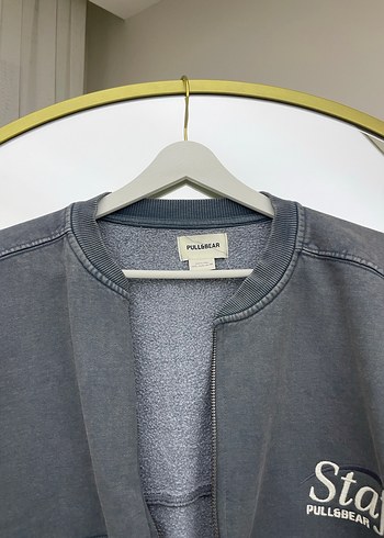 Gri Fermuarlı Kadın Sweatshirt - Görsel 3