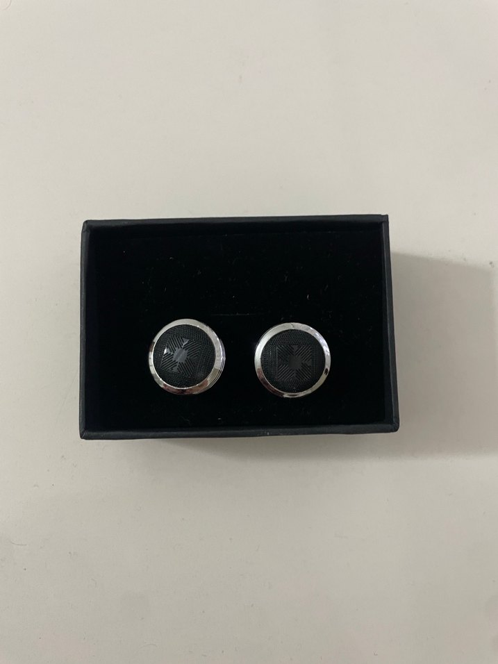 Altınyıldız Classics Siyah Gri Kol Düğmesi - Görsel 2