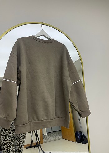 Kadın Kahverengi Paris Baskılı Sweatshirt - Görsel 4