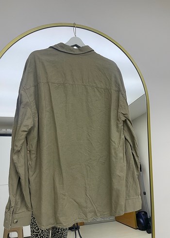 Düğmeli Keten erkek Gömlek - Görsel 3