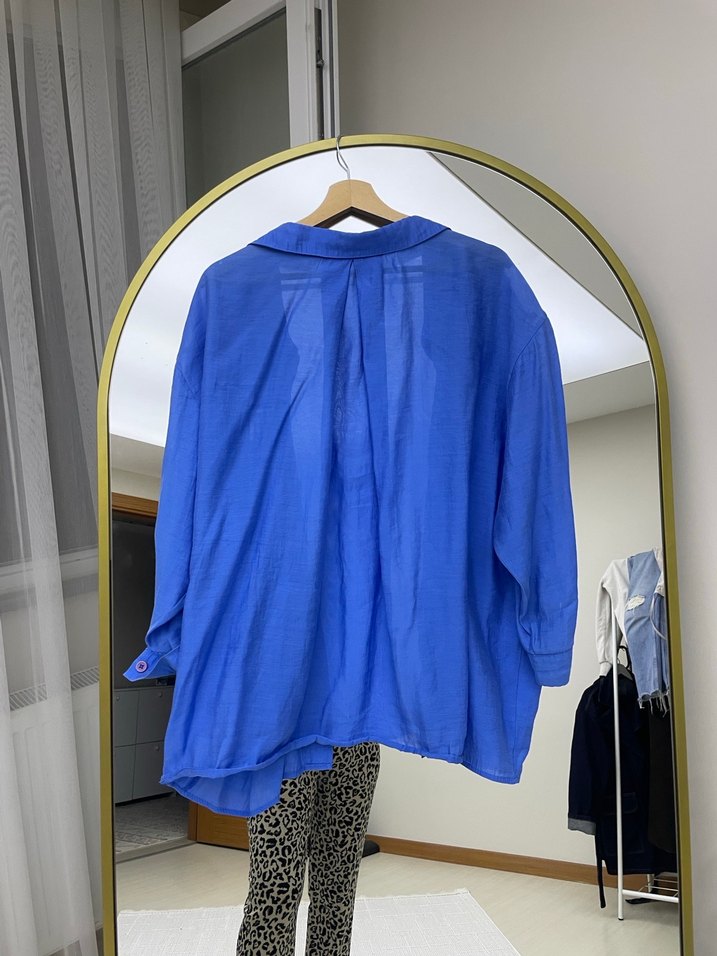 Mavi Kadın Gömlek - Görsel 3