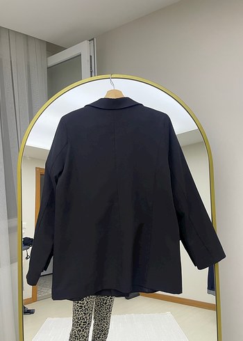 Düğmeli Siyah Kadın Blazer Ceket - Görsel 3