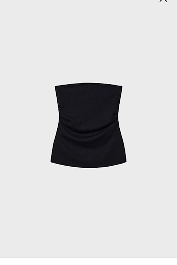 m Beden STRADIVARIUS YANLARINYIRTMAÇLI STRAPLEZ BLUZ