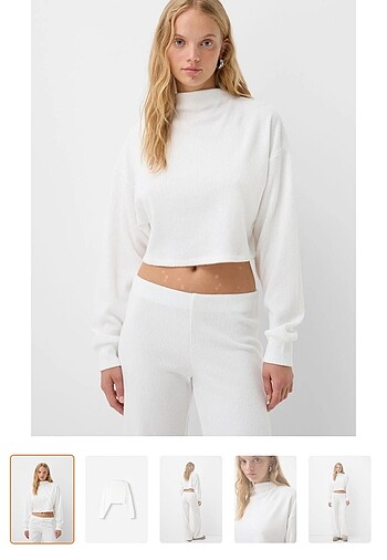 BERSHKA CROP KAZAK