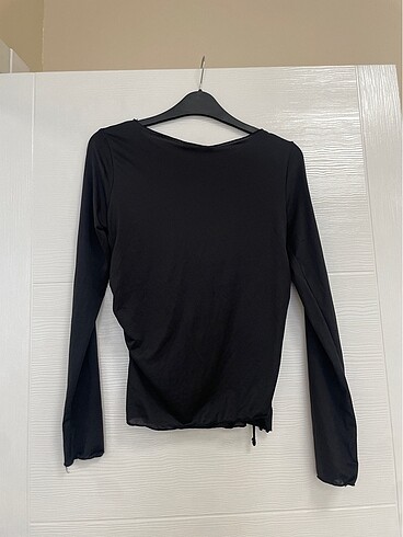 l Beden siyah Renk BERSHKA TRANSPARAN BLUZ