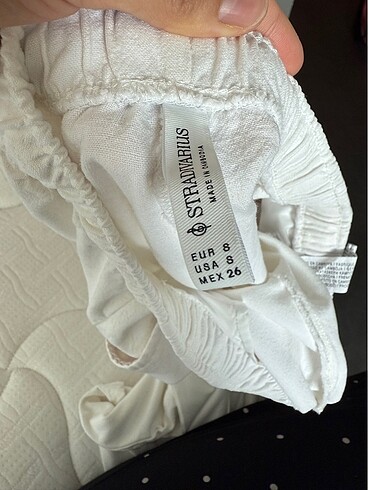 s Beden beyaz Renk Stradivarius beyaz keten pantolon