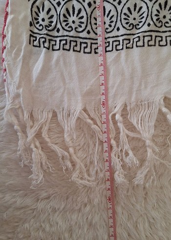 Püsküllü Nakışlı Bohem pareo - Görsel 8