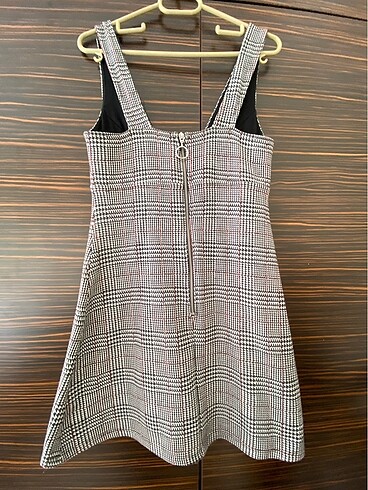 Ekoseli mini elbise - Görsel 3