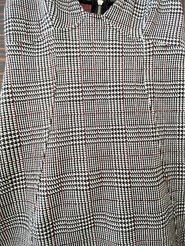 Ekoseli mini elbise - Görsel 2