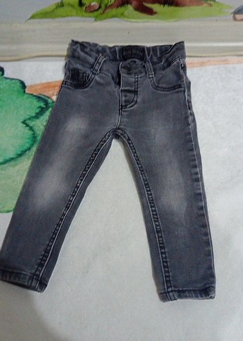 Erkek Çocuk Gri Denim Pantolon - Görsel 3