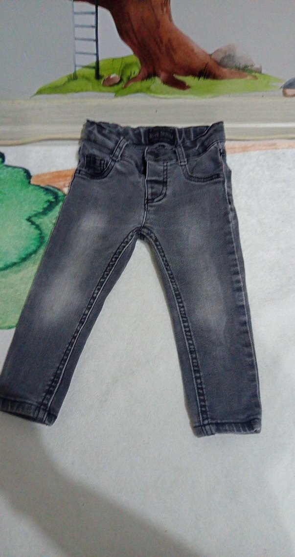 Erkek Çocuk Gri Denim Pantolon - Görsel 3