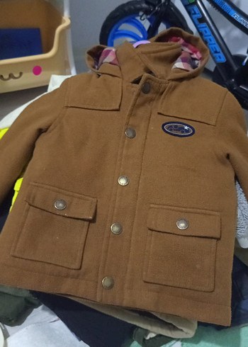Erkek Çocuk Kahverengi Düğmeli Ceket - Görsel 3