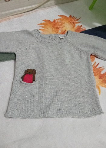 LC Waikiki Gri Triko Erkek Çocuk Kazak