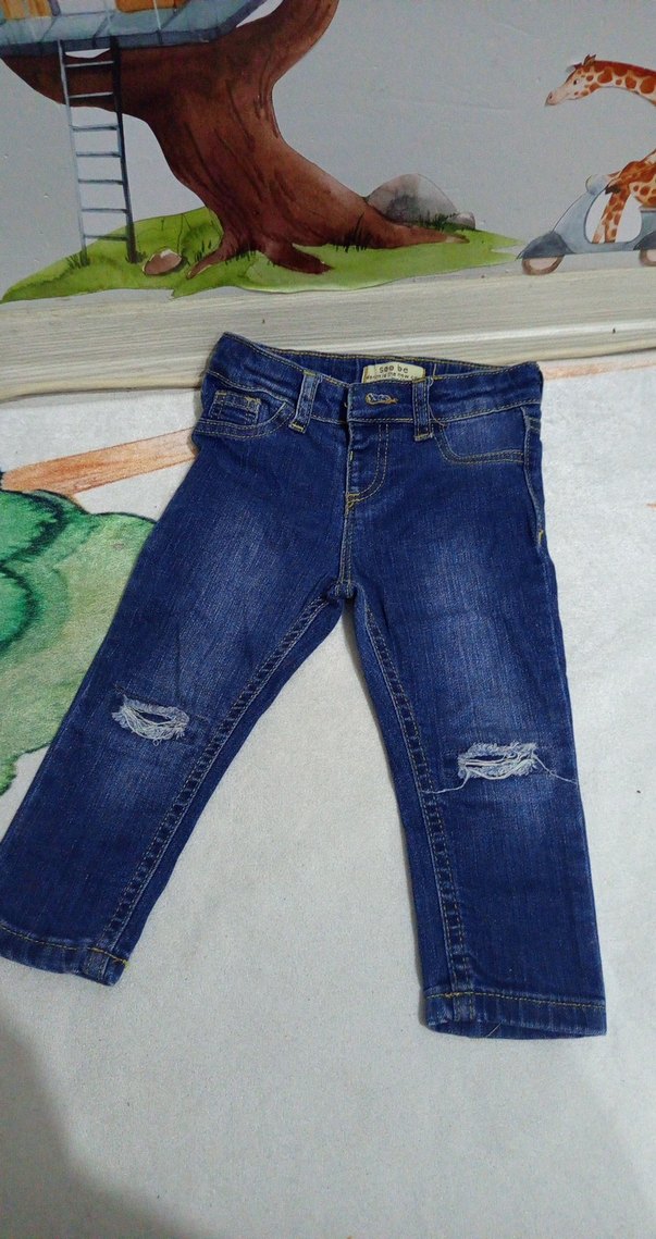 Mavi Erkek Çocuk Dar Kesim Kot Pantolon - Görsel 3