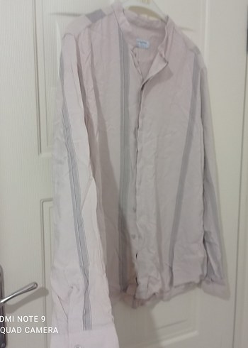 Bej Regular Fit Keten Gömlek - Görsel 4