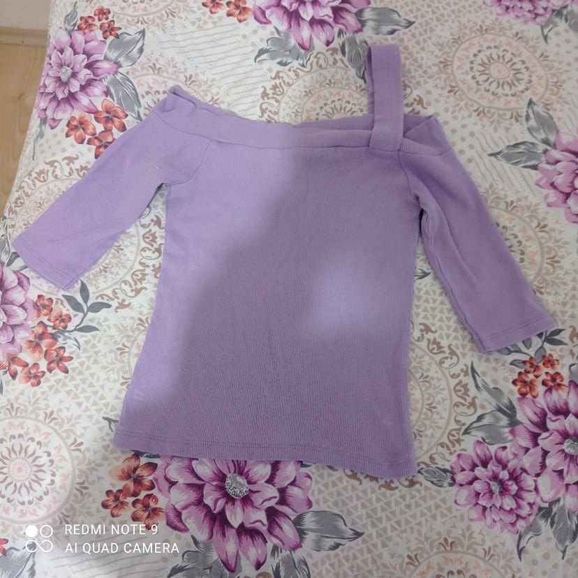 Yarım kol Crop - Görsel 2