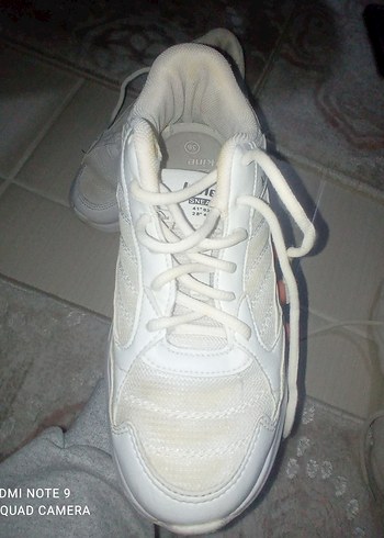 Beyaz Bağcıklı Kinetix Kadın Spor Ayakkabı - Görsel 5