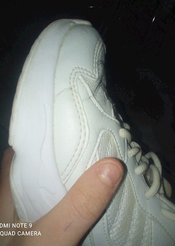 Beyaz Bağcıklı Kinetix Kadın Spor Ayakkabı - Görsel 7