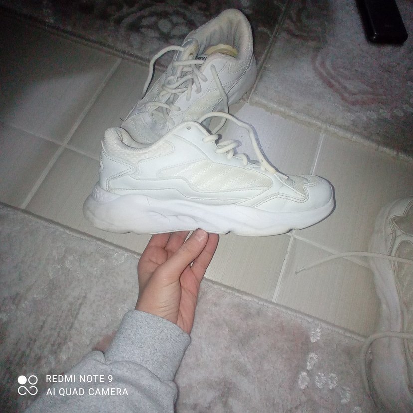 Beyaz Bağcıklı Kinetix Kadın Spor Ayakkabı - Görsel 4