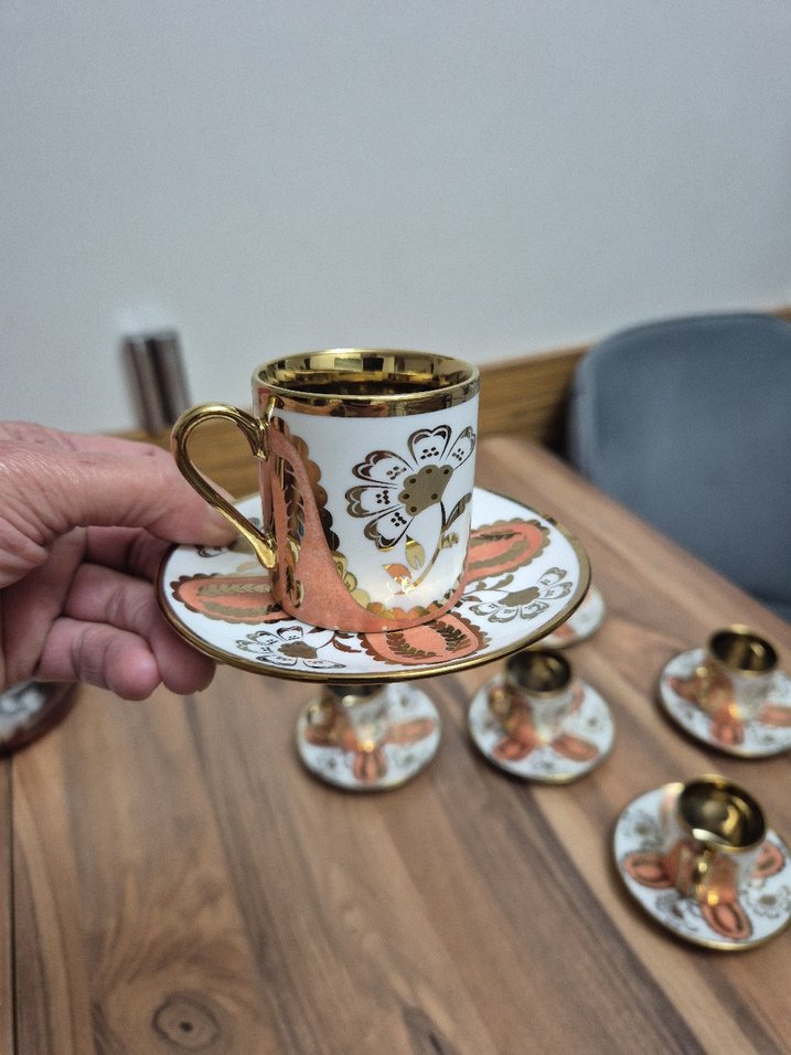 Tacir 6'lı Kahve Fincanı Seti - Görsel 5